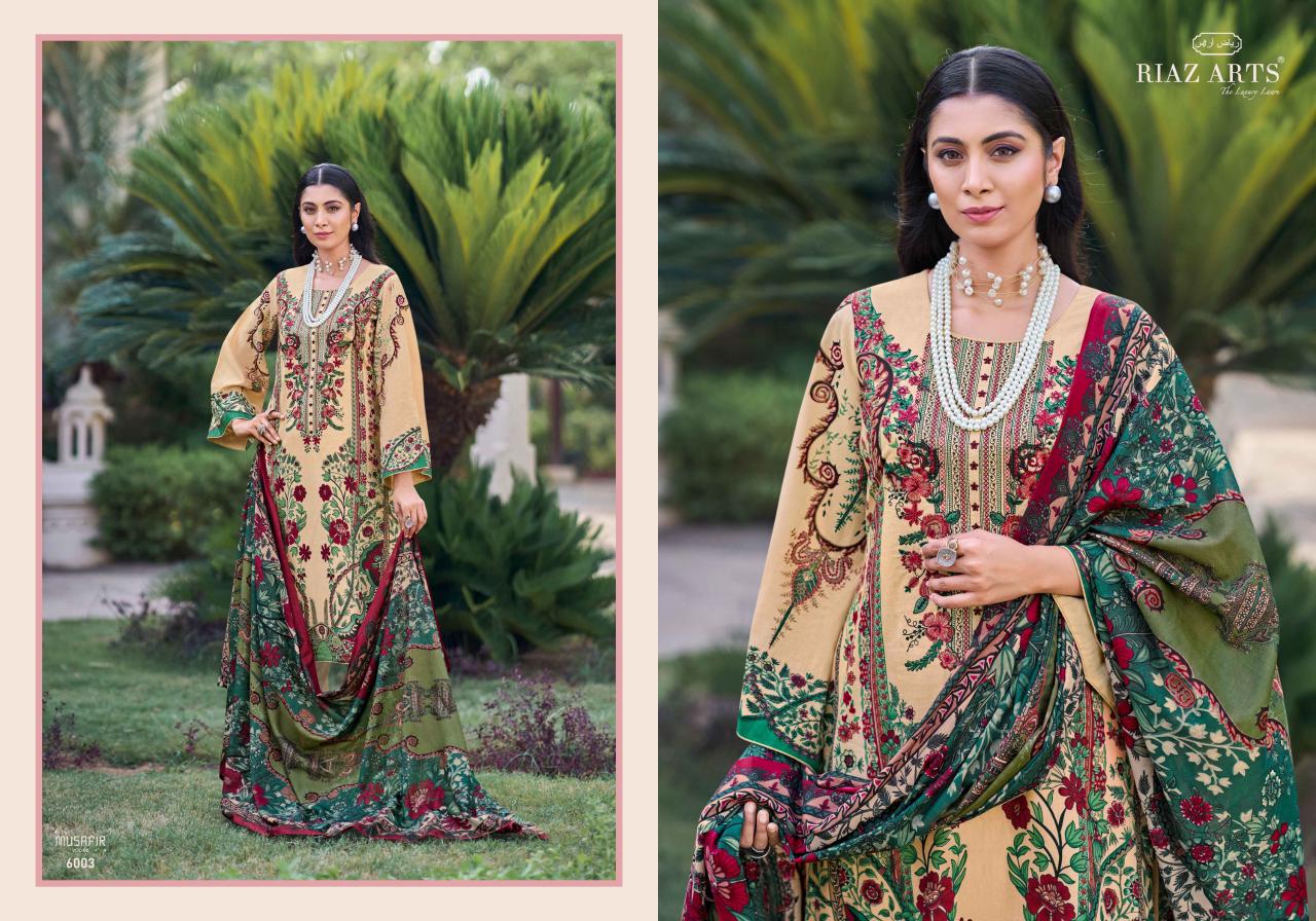 Musafir Vol 6 By Riaz Arts Digital Printed Karachi Cotton Dress Material Wholesale Suppliers In India

